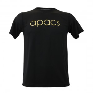 Apacs Dry-Fast Logo T-Shirt (RN307) - Black/Gold